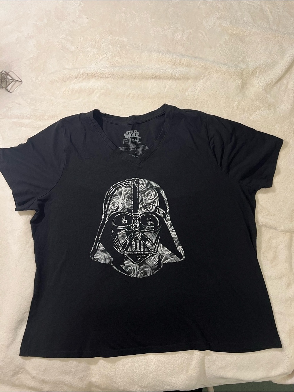 MAD Engine Star Wars Darth Vader Floral Graphic Tee - Picture 3 of 9